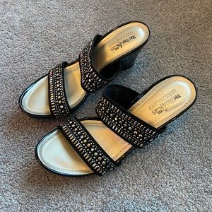 Studded Wedges. Size 8. Brand new!